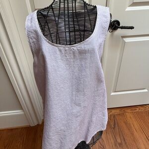 Chico's Lavender Ribbed Scoop Neck Tank